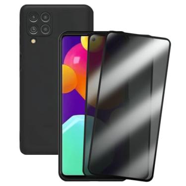 Imagem de Kit 2 Películas de Privacidade Anti Espião + Capa Preta para Samsung Galaxy M62, Vidro Temperado 3D