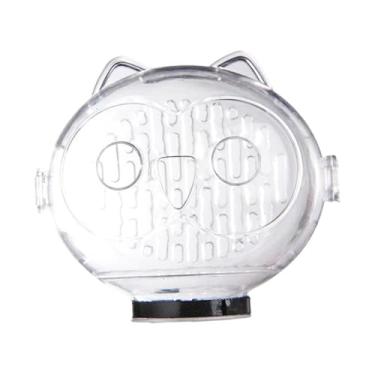 Imagem de WeiLaiKeQi Capuz protetor de focinheira para gatos, capuz anti, capa transparente para boca de animais de estimação, para aparar unhas, cortar pelos,