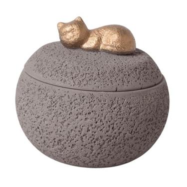 Imagem de ＡＷＨＡＯ Caixa de cinzas memorial para urna funerária, recipiente compacto e resistente à umidade, urna de cremação para lembranças, Cinza