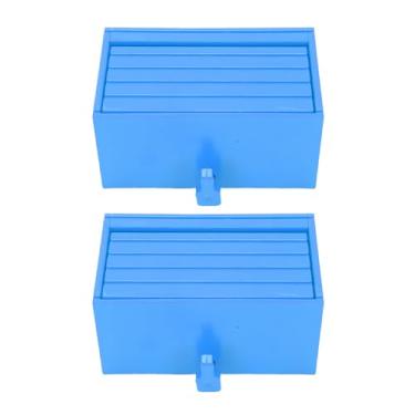 Imagem de Yosoo Titular de Chave Decorativa, Organizador de Chave de Parede de Forma de Carro de Garagem para Carro de Brinquedo Com Fechamento Magnético, Sala de Armazenamento ou Garagem (BLUE)