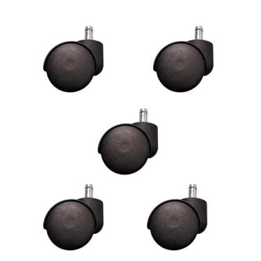 Imagem de Kit 5 Rodinhas Rodízios Para Cadeira Escritório - FERRAGENS