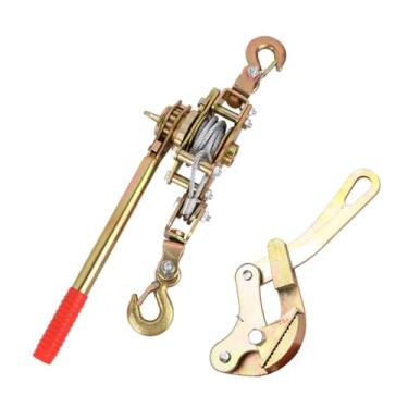 Imagem de KiBcsLic Puxador de corda automotivo, puxador de guincho, tensor de catraca de fio portátil, ferramenta de puxar corda para máquinas de construção de cercas, 2 Toneladas