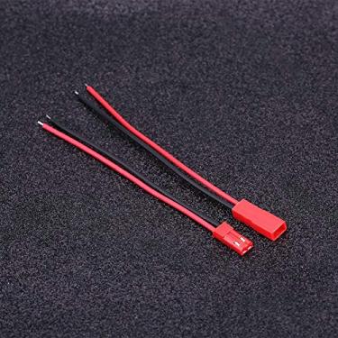 Imagem de Kit de Conector JST, Conector de Cabo Coaxial Com Cabo de Fio de 10 Cm 40 Unidades Cabos Macho JST, Fio de Conector de Silicone de 2 Pinos, Conector de Plugue Fêmea 24 AWG