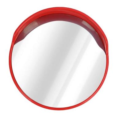 Imagem de Fockety Espelho de Tráfego Convexo, Espelho de Segurança Curva de Vista Ampla Ajustável, Espelho de Segurança Montado No Poste para Interno Externo, Garagem, Ponto Cego, Armazém (30cm/11,8in)