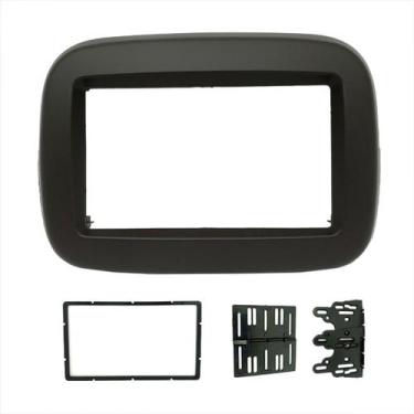 Imagem de Moldura painel multimidia 7 poleg fiat mobi - FIAMON, Marrom