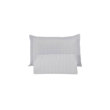 Imagem de Kit Cobre Leito Matelado Copacabana 2 Peças Solteiro 100% Poliéster Percal 300 Fios Cor:branco