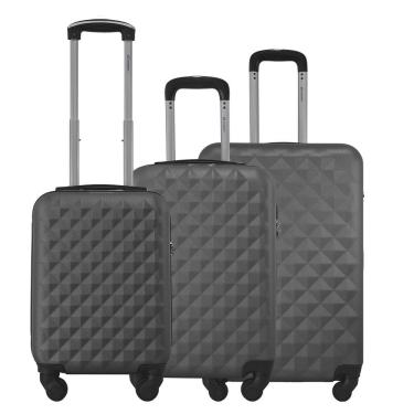 Imagem de Kit Conjunto 3 Malas Rígidas 360° Mala PP 8kg Mala de bordo 10kg e Média 23kg Gladiador D1PM