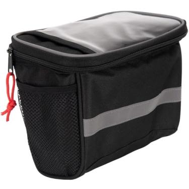 Imagem de Bolsa para guidão para smartphone e refrigerador, preta