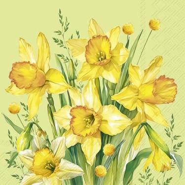 Imagem de Guardanapo para Decoupage Ihr 33x33 Flores Amarelas C/ 2 Unidades - GU