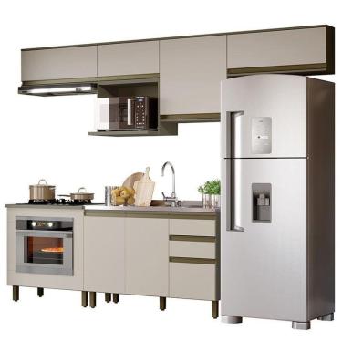 Imagem de Cozinha Modulada Connect 7 Peças Duna-cristal Com Balcão Forno - Móveis Henn Duna-cristal