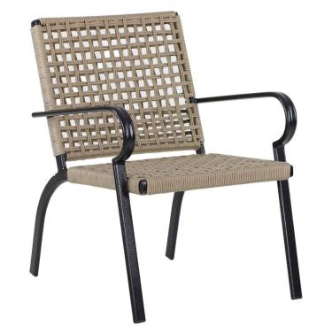 Imagem de Poltrona Corda Náutica Porto Rico Alumínio Varanda Edícula Rami