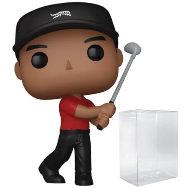 Imagem de POP Boneco de vinil Funko PGA Golf – Tiger Woods (Swing) (com caixa protetora compatível), 9,5 cm
