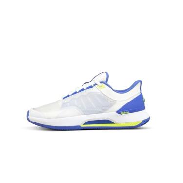 Imagem de WILSON Tênis feminino Intrigue Tour, Branco/Amparo Azul/Amarelo Segurança, 36