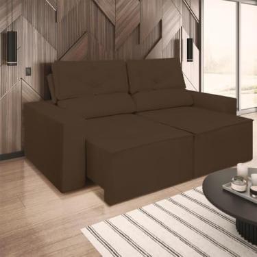 Imagem de Sofá Retrátil/reclinável 1,80m Confortável Luxo Balaqui Cor:marrom