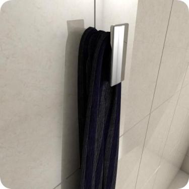Imagem de Cabide Para Banheiro De Parede Cromado Master Dupla Fixação - MetalCro