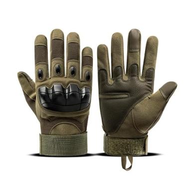 Imagem de ANJMEICH Luvas táticas, antiderrapantes e resistentes ao desgaste para proteger as mãos, adequadas para esportes ao ar livre (verde, GG)