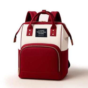 Imagem de Mochila Maternidade Grande Térmica Impermeável Com Compartimentos Para