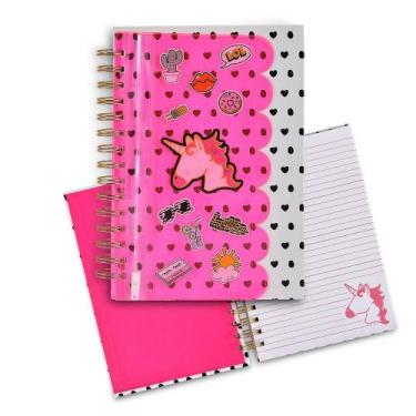 Imagem de Caderno unicornio pink ck9354 - clio