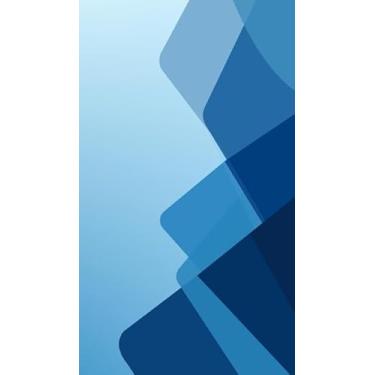 Imagem de Quadro Decorativo com Estampa Modern Blue And White 40 x 40 Papel 2 unidades