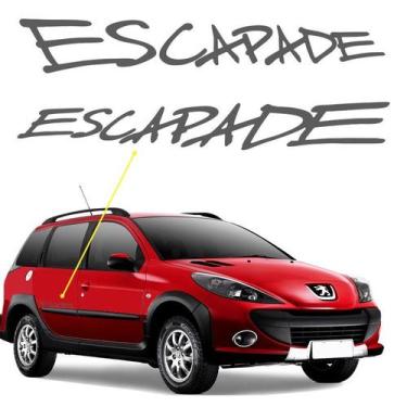 Imagem de Adesivo Escapade Peugeot 206 Sw Emblema Lateral Grafite - SPORTINOX, 2