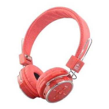 Imagem de Fone Ouvido B05 Sem Fio Bluetooth Sd Fm Slim Fit Vermelho - Importado