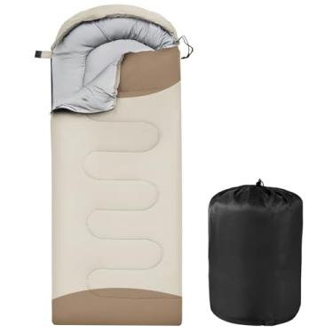 Imagem de OBTANIM Sacos de dormir portátil, impermeável, espesso, acampamento, saco de dormir para adultos, crianças, 4 estações, clima frio ou quente, mochila, caminhadas, montanhismo, uso interno e externo