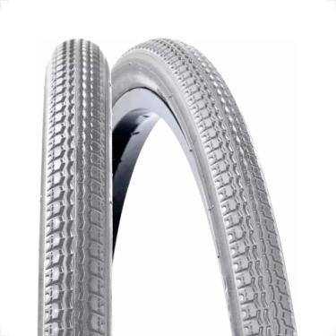 Imagem de Pneu Pineu Para Cadeira de Rodas aro 24 x 1.3/8 Cinza Fino Resistente Arame Com Cravos 