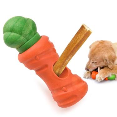 Imagem de LIFLIX Lindo suporte para mastigar cenoura, suporte resistente para mastigar cães para raças médias e grandes, dispositivo de segurança para evitar asfixia