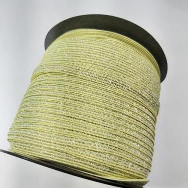 Imagem de 150 metros Elástico Lurex chato 7mm amarelo  3785 150 317Q1 - MorenArt