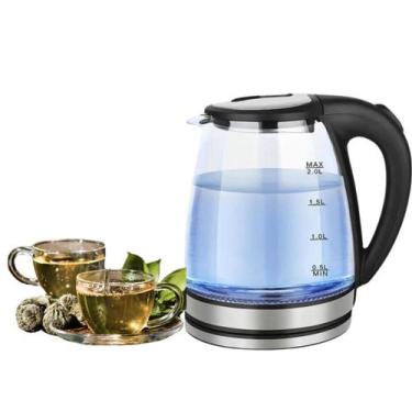 Imagem de Chaleira Elétrica Vidro 1,8L 1500W com Desligamento Automático e LED -