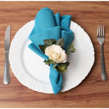 Imagem de Kit 50 Guardanapo De Tecido 35x35 Para Mesa Posta Casamento Buffet Eve