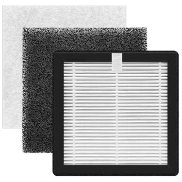 Imagem de Filtro de substituição H13 compatível com extrator de fumaça de solda KOONE e M-T, purificador de fumaça, sistema de gravação a laser, filtro de substituição 3 Hepa, 6x por filtros