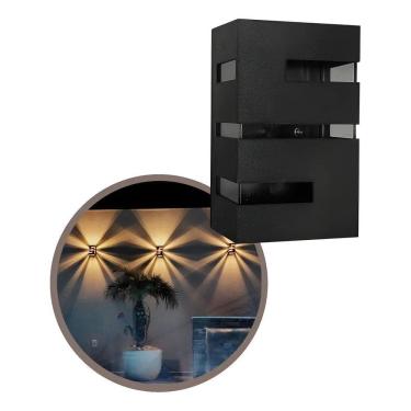 Imagem de 2X Arandela Massuia Frisada Parede Muro Externa E Interna Pr