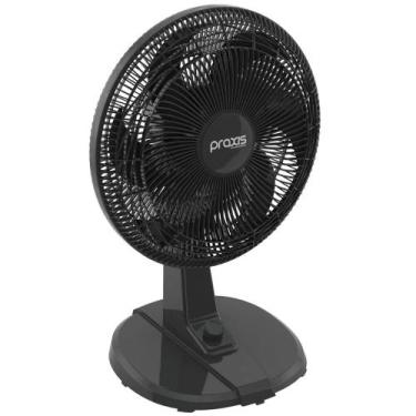 Imagem de Ventilador de Mesa VENT42PT 6 PÃs 3 Velocidades Praxis, Preto, 220V