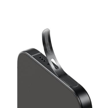 Imagem de Capa adesiva à prova de poeira para fone de ouvido para celular para iPhone 17 Pro Max Series - 10 peças/preto