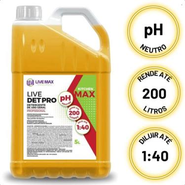 Imagem de Detergente Liquido Concentrado Lava Louças Uso Profissional Limpeza Pe