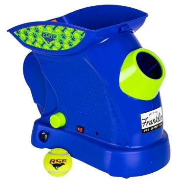 Imagem de Franklin Pet Supply Co. Conjunto pronto para buscar mini bola de tênis automático brinquedo para cães - Mini lançador eletrônico de bola de tênis para buscar + brincar - lança até 40 metros