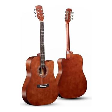 Imagem de Violão Acústico Clássico, 6 Cordas de Aço, Acabamento Fosco, Madeira (MARROM)