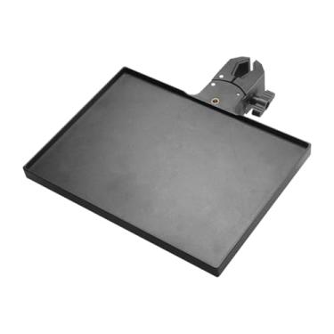 Imagem de Yunhgft Suporte de Bandeja Utilitário para Placa de Som, Compatível com Poste de 13-47 Mm, Posicionamento Flexível, Instalação Rápida, Ajustável, 27.5x20.5cm