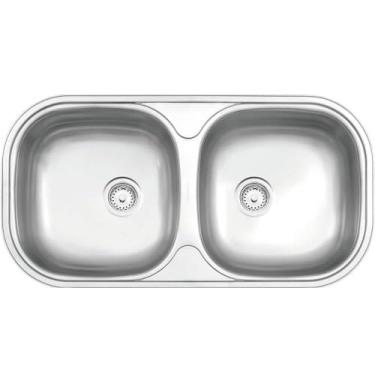 Imagem de Cuba em Aço Inox Acetinado 78X40cm, Tramontina, 94032107