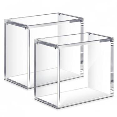 Imagem de Cinnvoice Acrylic Magnetic Case Compatible with TCG Booster Box Protective Case Stackable 4mm Thick Magnetic Closure Box Gifts for Collectors, Cards Not Included(2 Pcs,Booster)