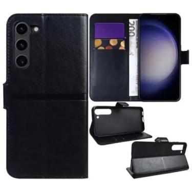 Imagem de [GL CASES] Capa S23 Plus | S23+ Capinha Samsung S23 Plus | S23+ Carteira Flip Couro Sintético Com Suporte De Mesa Para Celular Com Porta Cartão