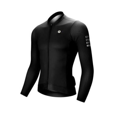 Imagem de Camisa de Ciclismo Masculina Darevie - Manga Comprida, Respirável e An