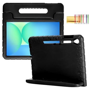 Imagem de Capa infantil para Samsung Galaxy Tab S10 FE Plus 33.3 cm (2025), alça Techcircle com suporte leve, espuma vinílica acetinada, amortecedor, proteção robusta contra quedas, capa à prova de crianças