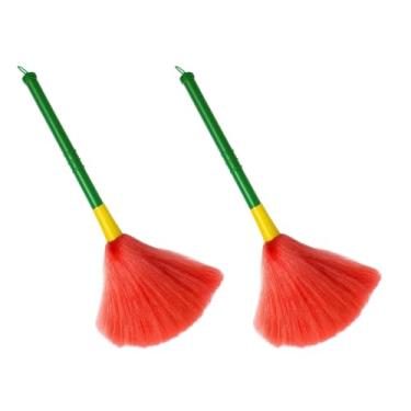 Imagem de 2 Unidades Espanador De Pó Tira Poeira Fibra Nylon Leve 40 Cm Reforçado Nr 1