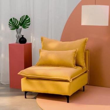 Imagem de Sofá Modular com Encosto Pé Metal Sôma CabeCasa MadeiraOriginals - Cab