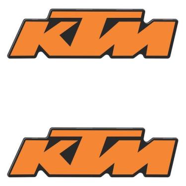 Imagem de Adesivo Protetor Resinado Ktm - Logo Personalizado - Cromo Sign