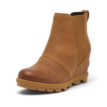 Imagem de Sorel Bota feminina Joan Rhapsody Chelsea Wedge, Veludo bronzeado/chiclete 2, 40