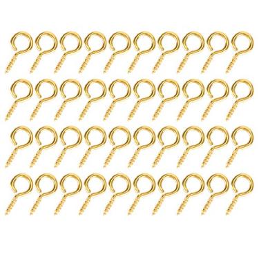 Imagem de RiToEasysports Lápis de Olho de Parafuso de Pérola 200pcs para Acessórios de Jóias DIY, Canetas Resistentes a Desgaste para Pingentes de Pérolas, 5x12 Mm, 4 Cores, para Entusiastas de Jóias Artesanais (Dourado)