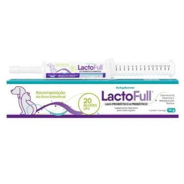 Imagem de Lactofull probiótico e prebiótico para cães e gatos 14g - BOTUPHARMA